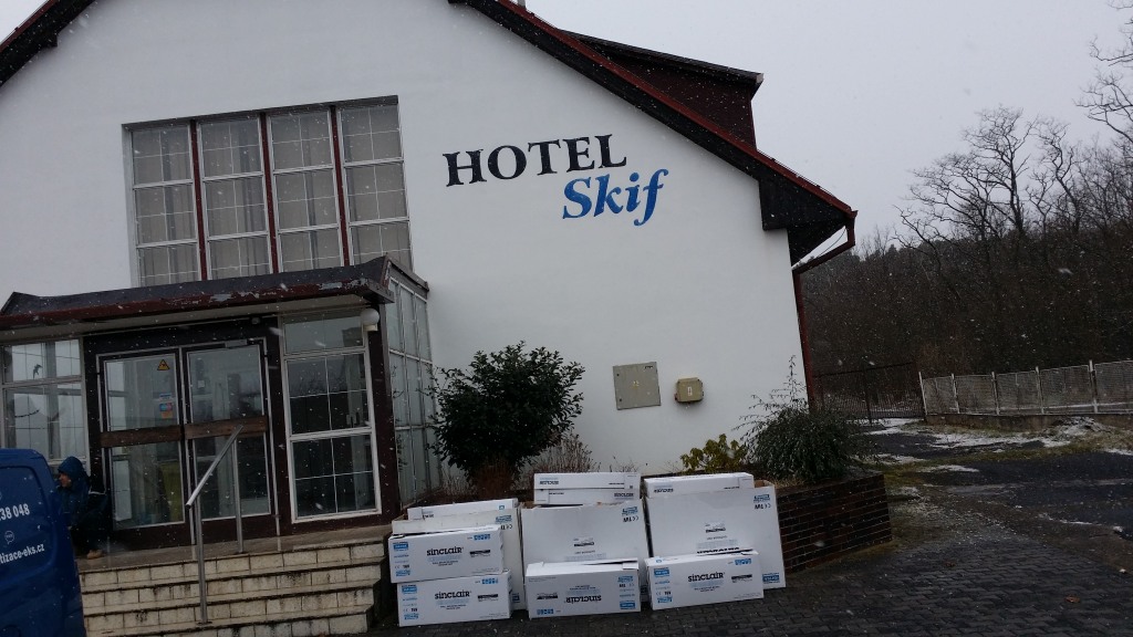 Klimatizační zařízení v hotelu Skif Račice